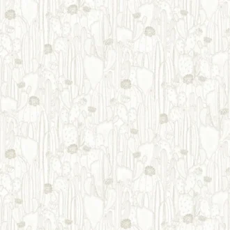 Обои - Casadeco - BOTANICA - Botanica cactaceae - Blanc taupe (арт. 85920298)