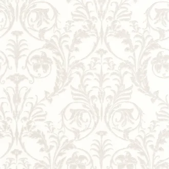 Обои - Casadeco - SO WHITE 4 - Montsegur trianon - Beige/blanc (арт. 86020126)
