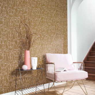 Обои - Casadeco - GALLERY - Portrait - Cognac (арт. 86162106)