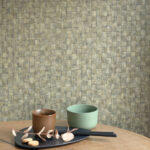 Обои - Casadeco - GINKGO - Damier - Beige ficelle (арт. 86251414)