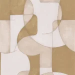 Обои - Casadeco - GALLERY - Op'art - Beige / or (арт. 86091302)