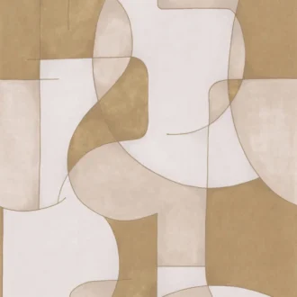 Обои - Casadeco - GALLERY - Op'art - Beige / or (арт. 86091302)