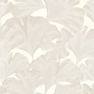 Обои - Casadeco - GINKGO - Biloba - Blanc neige (арт. 86240101)