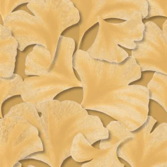Обои - Casadeco - GINKGO - Biloba - Jaune mordore (арт. 86242322)