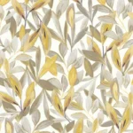 Обои - Casadeco - NICARAGUA - Hojas - Taupe / blanc (арт. 85971026)