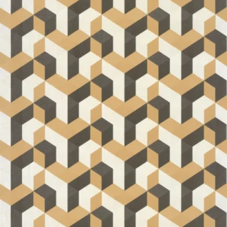 Обои - Casadeco - PERCEPTION - Mecano - Jaune ocre/noir (арт. 86492414)