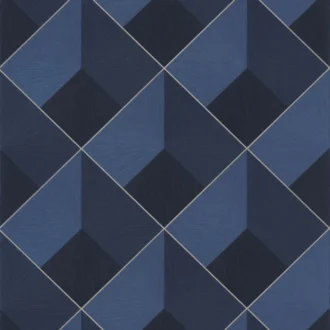Обои - Casadeco - PERCEPTION - Losange - Bleu encre (арт. 86516529)