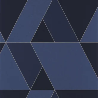 Обои - Casadeco - PERCEPTION - Tangram - Bleu encre (арт. 86526532)