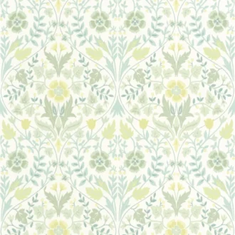 Обои - Casadeco - ARTS & CRAFTS - Archibald - Vert amande (арт. 86337108)