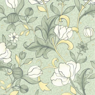 Обои - Casadeco - ARTS & CRAFTS - Isabella - Vert amande (арт. 86347328)