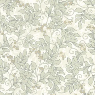 Обои - Casadeco - ARTS & CRAFTS - Symphorine - Vert amande (арт. 86377116)