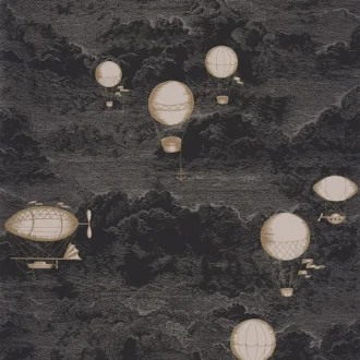 Обои - Casadeco - VOYAGE ONIRIQUE - Expedition - Noir gravure (арт. 87289917)