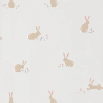 Обои - Casadeco - HAPPY DREAMS - Happy dreams bunny - Bleu/jaune (арт. 82746110)