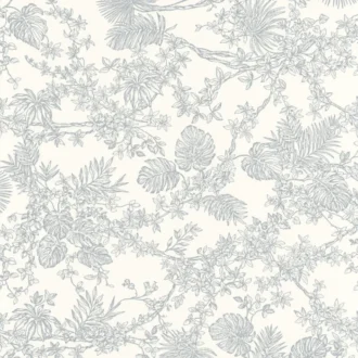 Обои - Casadeco - LES BELLES TOILES DE JOUY - Jardin des plantes - Gris perle (арт. 87959107)