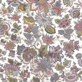 Обои - Casadeco - LES BELLES TOILES DE JOUY - Provence - Multico fond blanc (арт. 87944213)