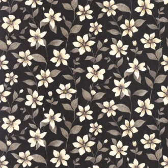 Обои - Casadeco - GARDENS - Clematites - Noir fusain (арт. 87649897)