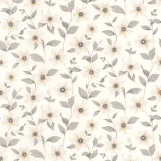 Обои - Casadeco - GARDENS - Clematites - Beige lin (арт. 87641165)