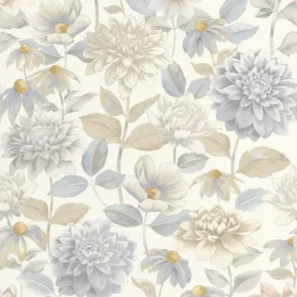 Обои - Casadeco - GARDENS - Dahlia - Beige lin (арт. 87661834)