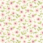 Обои - Casadeco - GARDENS - Clematites - Rose anglais (арт. 87644352)