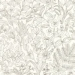 Обои - Casadeco - GARDENS - Esquisse - Noir gravure (арт. 87599267)