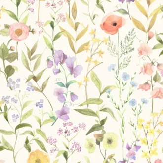 Обои - Casadeco - GARDENS - Fleurs des champs - Bouquet (арт. 87650825)