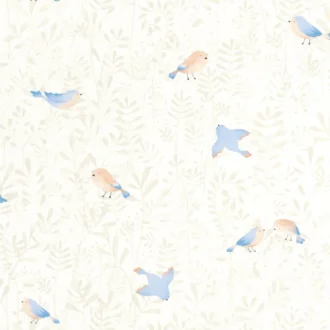 Обои - Casadeco - ONCE UPON A TIME - Flying bird - Bleu ciel (арт. 88316471)