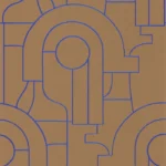 Обои - Casadeco - ICONIC - Arty - Bleu indigo (арт. 88412519)