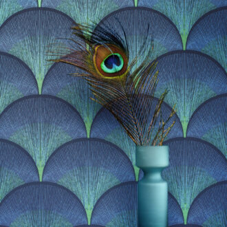 Обои - Casadeco - TWENTIES - Broadway - Bleu indigo (арт. 88666566)