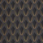 Обои - Casadeco - TWENTIES - Chrysler - Noir reglisse (арт. 88679505)