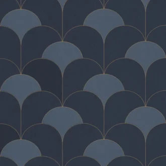 Обои - Casadeco - TWENTIES - Theatre - Bleu orage (арт. 88686406)