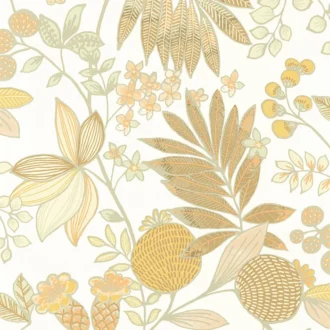 Обои - Casadeco - CALIFORNIA - Palm springs - Jaune citron (арт. 88802121)