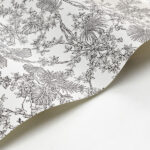 Обои - Casadeco - LES BELLES TOILES DE JOUY - Jardin des plantes - Noir fusain (арт. 87959620)