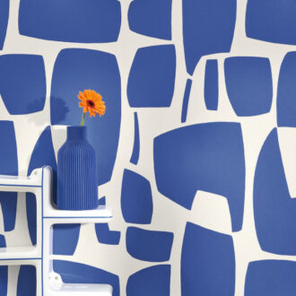 Обои - Casadeco - MILANO SIXTIES - Module - Bleu indigo (арт. 89386776)