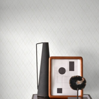 Обои - Casadeco - SO WHITE 4 - Oxford oliver - Blanc/taupe (арт. 84130206)