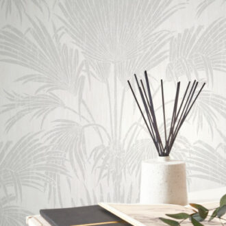 Обои - Casadeco - SO WHITE 4 - Belle epoque josephine foil - Gris/argent (арт. 82249122)