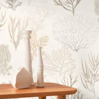 Обои - Casadeco - SO WHITE 4 - Corail - Beige (арт. 83971120)