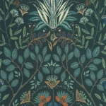 Обои - Casadeco - DERBY - Lords - Bleu paon (арт. 89296821)