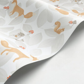 Обои - Casadeco - ONCE UPON A TIME - Woodland friends - Vert amande (арт. 88277253)