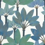 Обои - Casadeco - BABYLONE - Babel - Bleu mediterranee (арт. 89716801)