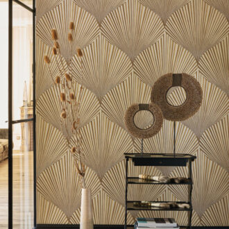 Обои - Casadeco - BABYLONE - Semiramis - Blanc coton (арт. 89760211)