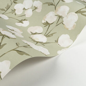 Обои - Casadeco - SOLIFLORE - Cotton flower - Ardoise (арт. 200299515)