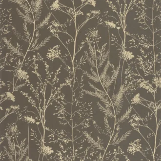Обои - Casadeco - SENTIER DES DUNES - Prairie - Noir fusain / ocre (арт. 200959607)