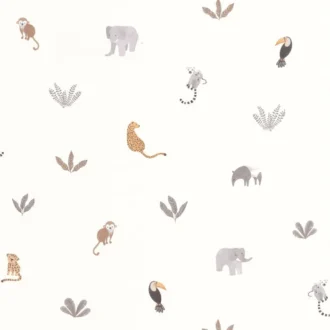 Обои - Casadeco - ONCE UPON A TIME 2 - Companions of the jungle - Naturel (арт. 200771414)