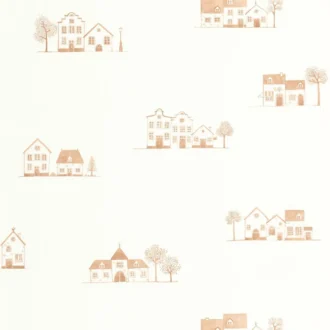 Обои - Casadeco - ONCE UPON A TIME 2 - Walk in the village - Brique (арт. 200848303)