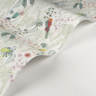 Обои - Casadeco - ONCE UPON A TIME 2 - Tropical forest - Multico fond blanc (арт. 200757447)