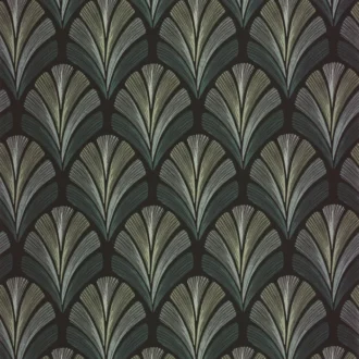 Обои - Casadeco - ANNEES FOLLES - Folies st james - Vert taiga (арт. 201057645)