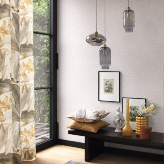 Обои - Casadeco - DELICACY - Delicacy wild - Gris / blanc (арт. 85379134)