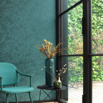 Обои - Casadeco - DELICACY - Delicacy feather - Turquoise (арт. 85366461)