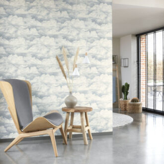 Обои - Casadeco - RIVERSIDE 3 - Riverside 3 nuage - Vert amande (арт. 85307335)