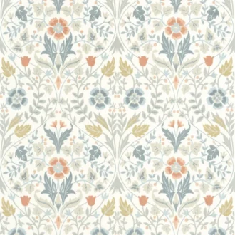Обои - Casadeco - ARTS & CRAFTS - Archibald - Bleu givre (арт. 86336105)